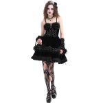 Black 'Amelina' Gothic Lolita Short Dress