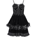 Robe Courte Gothic Lolita 'Amelina' Noire