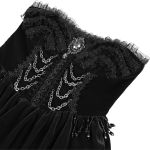 Black 'Amelina' Gothic Lolita Short Dress