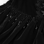 Robe Courte Gothic Lolita 'Amelina' Noire