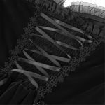 Robe Courte Gothic Lolita 'Amelina' Noire