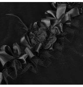 Black 'Amelina' Gothic Lolita Short Dress