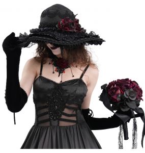 Black 'Glamour' Gothic Hat