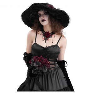 Black 'Glamour' Gothic Hat