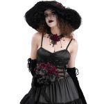 Chapeau Gothique 'Glamour' Noir