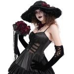 Chapeau Gothique 'Glamour' Noir