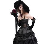 Chapeau Gothique 'Glamour' Noir