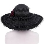Chapeau Gothique 'Glamour' Noir
