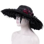 Chapeau Gothique 'Glamour' Noir