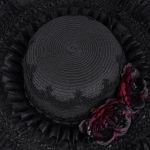 Chapeau Gothique 'Glamour' Noir