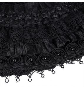 Chapeau Gothique 'Glamour' Noir
