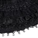 Chapeau Gothique 'Glamour' Noir