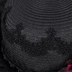 Chapeau Gothique 'Glamour' Noir