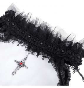 Veste Courte 'Amelie' en Velours Noire et Bordeaux