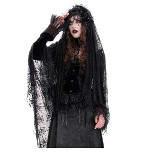 Veste Courte 'Amelie' en Velours Noire et Bordeaux