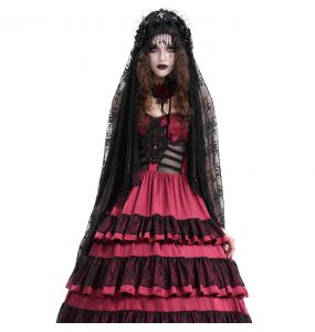 Voile en Dentelle 'Darkness' Noir