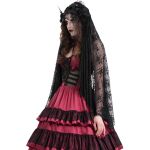 Voile en Dentelle 'Darkness' Noir