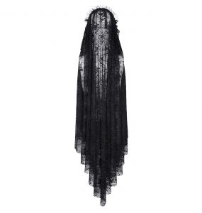 Voile en Dentelle 'Darkness' Noir