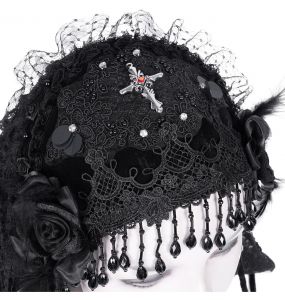 Voile en Dentelle 'Darkness' Noir