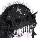 Voile en Dentelle 'Darkness' Noir