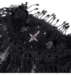 Voile en Dentelle 'Darkness' Noir
