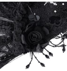 Voile en Dentelle 'Darkness' Noir