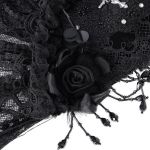 Voile en Dentelle 'Darkness' Noir