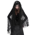 Voile en Dentelle 'Darkness' Noir