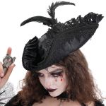 Chapeau Tricorne 'Privateer' Noir