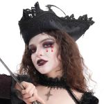 Chapeau Tricorne 'Privateer' Noir