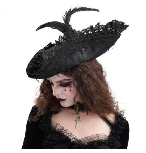 Chapeau Tricorne 'Privateer' Noir
