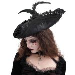 Chapeau Tricorne 'Privateer' Noir