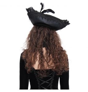 Chapeau Tricorne 'Privateer' Noir