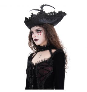 Chapeau Tricorne 'Privateer' Noir