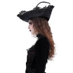 Chapeau Tricorne 'Privateer' Noir