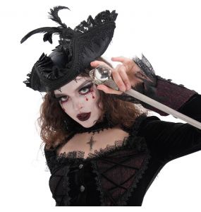 Chapeau Tricorne 'Privateer' Noir