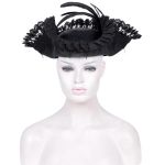 Chapeau Tricorne 'Privateer' Noir