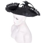 Chapeau Tricorne 'Privateer' Noir