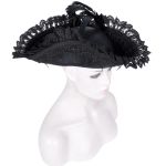 Chapeau Tricorne 'Privateer' Noir