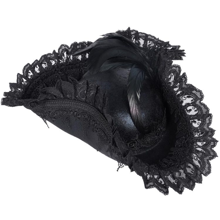 Chapeau Tricorne 'Privateer' Noir