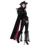 Cape pour Femmes 'Privateer' Noire et Rouge