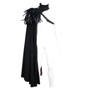 Cape pour Femmes 'Privateer' Noire et Rouge