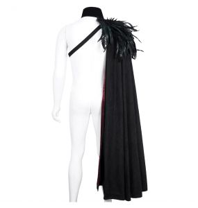 Cape pour Femmes 'Privateer' Noire et Rouge