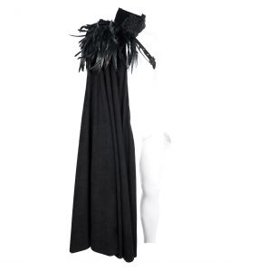 Cape pour Femmes 'Privateer' Noire et Rouge