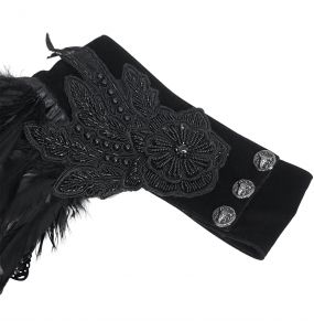 Cape pour Femmes 'Privateer' Noire et Rouge