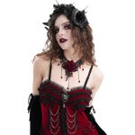 Bandeau 'Horns and Roses' Noir