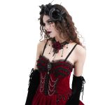 Bandeau 'Horns and Roses' Noir