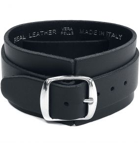Bracelet 'Ace Of Dead' en Cuir Noir