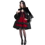 Veste 'Amelina' en Dentelle et Velours Noirs