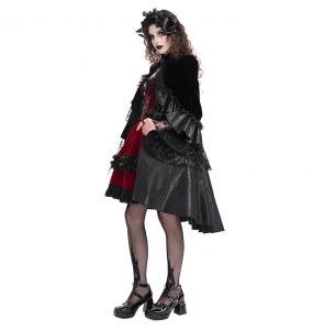 Black Lace and Velvet 'Amelina' Jacket